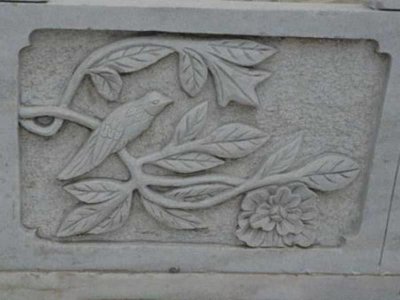 飛鳥(niǎo)石雕壁畫