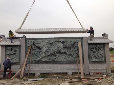 石雕壁畫現(xiàn)場(chǎng)施工案例圖